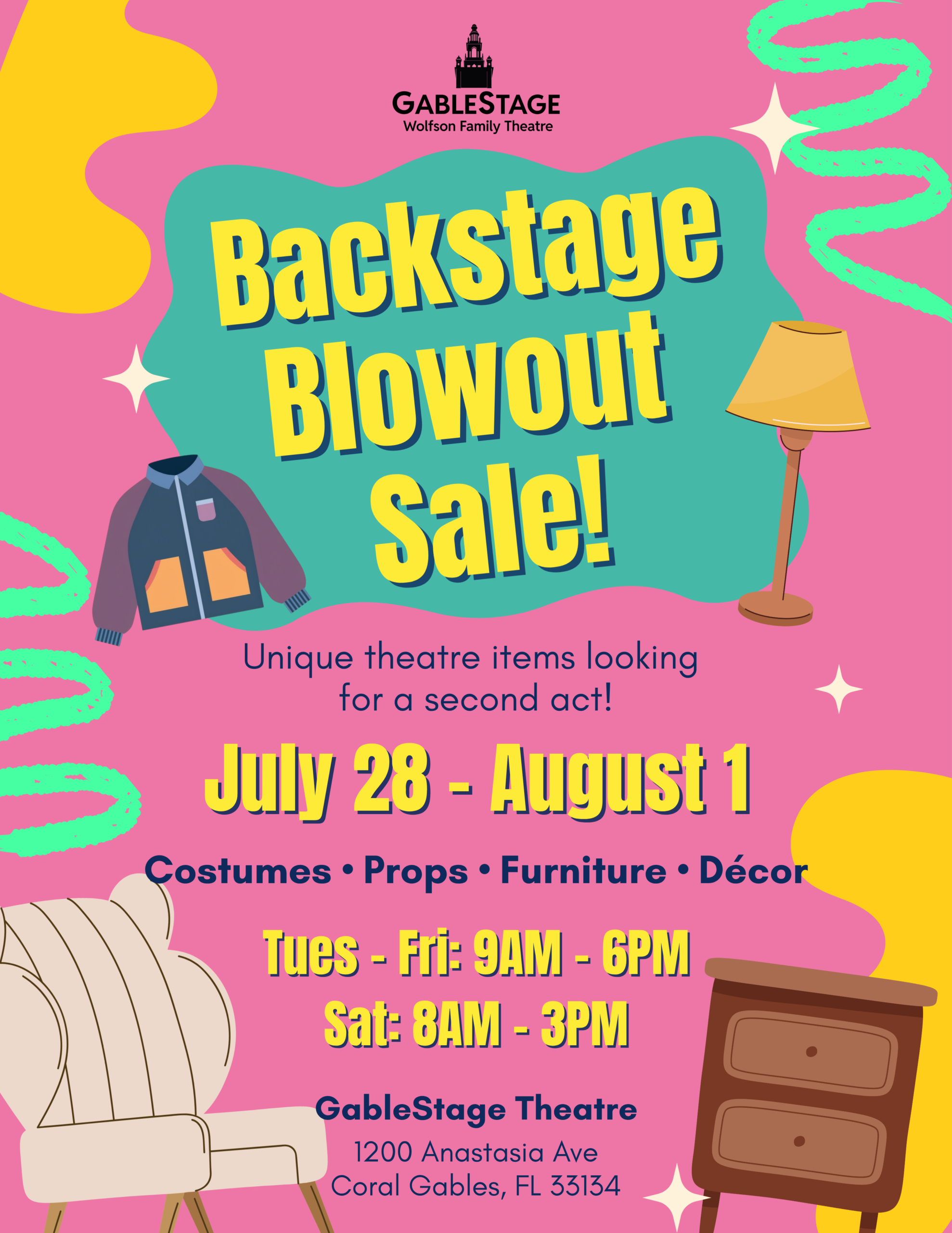Backstage Blowout Sale Flyer