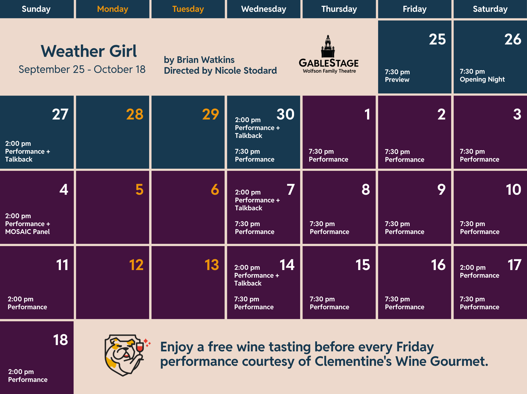 Weather Girl Production Run Calendar (2000 X 2000 Px)